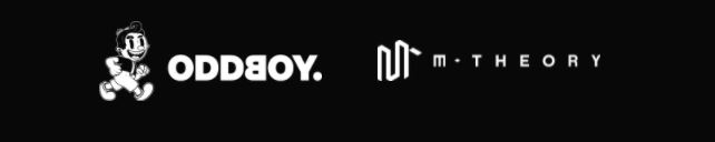 This image has an empty alt attribute; its file name is Oddboy-MTheory-logo-1.jpg